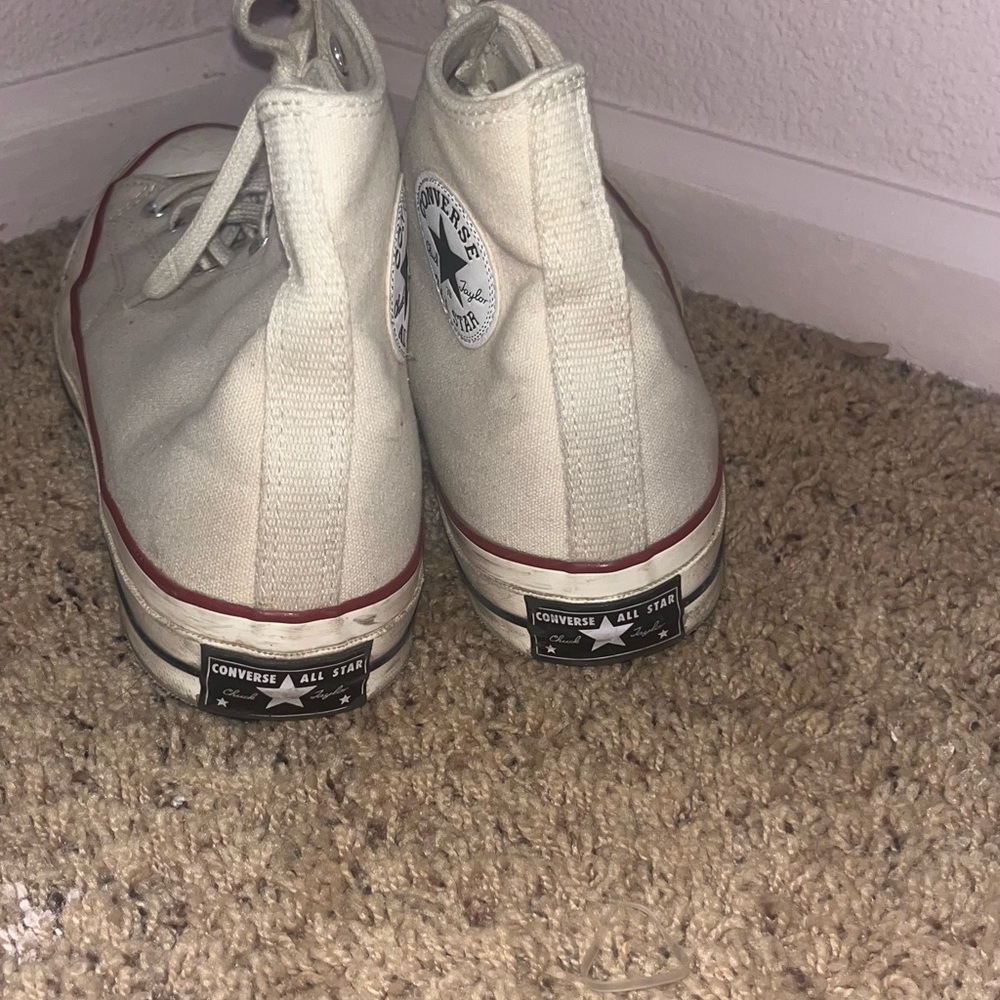 Converse Chuck Taylor Cream High-Tops - Picture 3 of 5